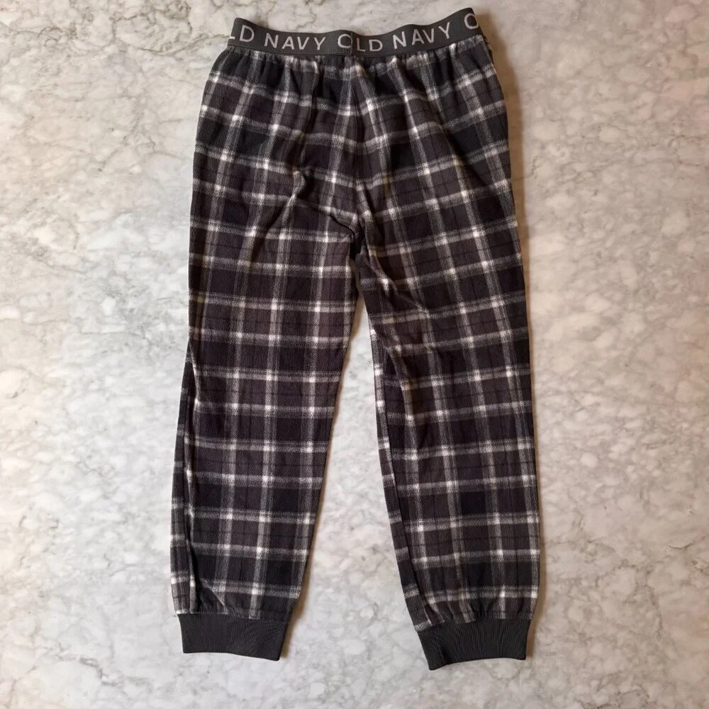 Lot of 4 Old Navy Boys Flannel Pajama Pants & Shirt Size M (8) Plaid Christmas